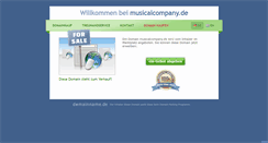 Desktop Screenshot of musicalcompany.de