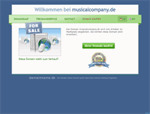 Tablet Screenshot of musicalcompany.de